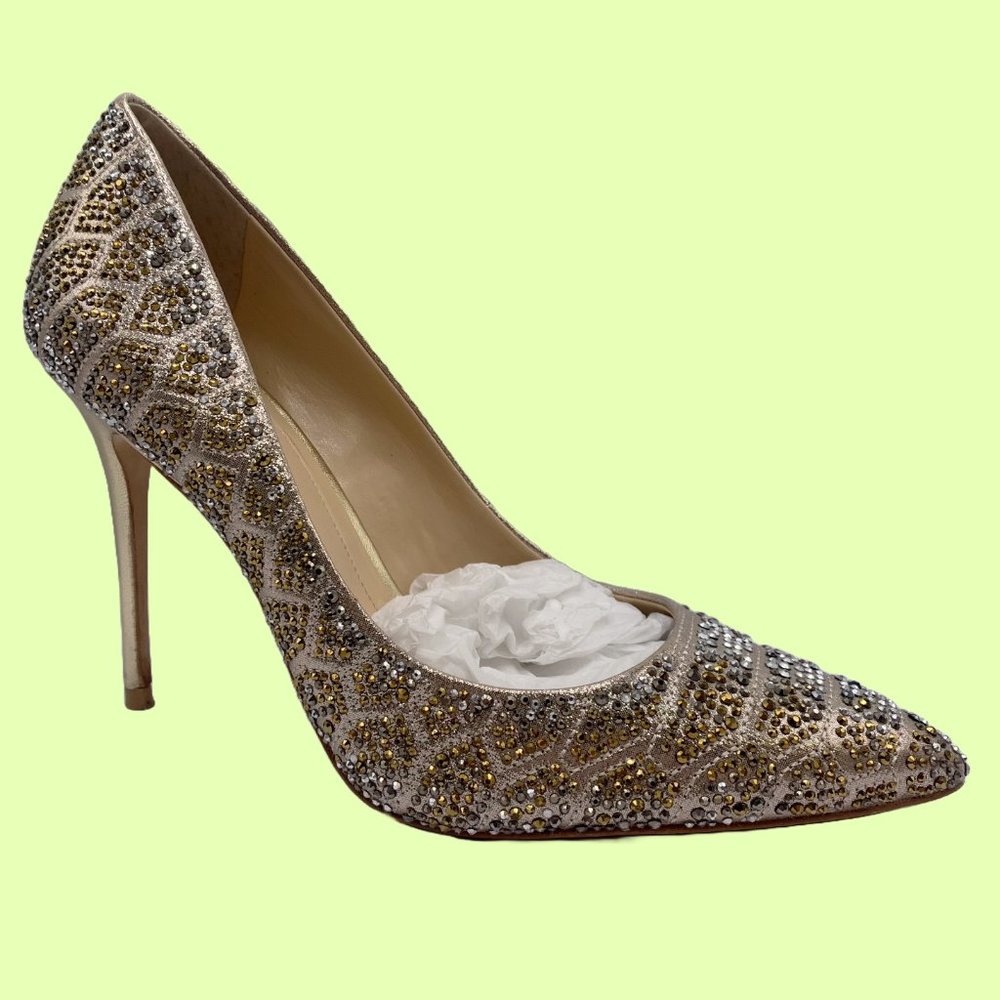 Vince Camuto "Imagine" Jewel Embellished Stiletto Heels (US 7.5)